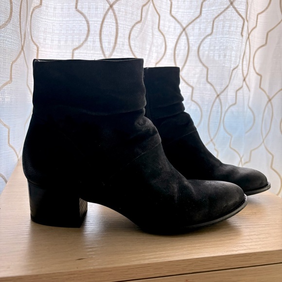 Paul Green Women’s Boots Booties Size 8 US / 5.5 UK Black Suede - Picture 1 of 13
